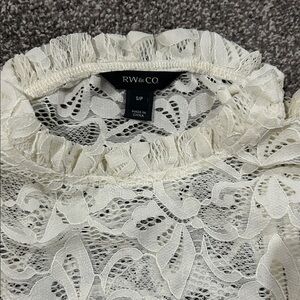 RW&CO Ivory Lace Blouse